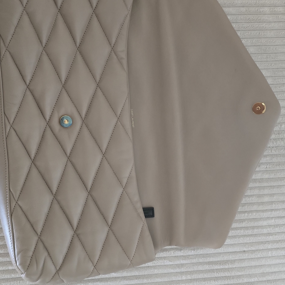 Yves Saint Laurent Tan Quilted Clutch - Picture 11 of 13